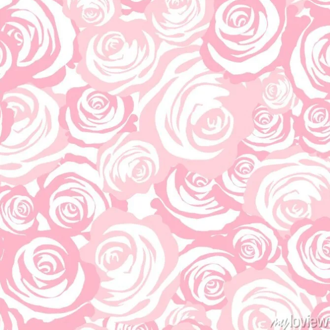 Tapeta: Wzór róże. różowy wektorowy tło