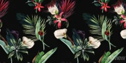 Tapeta: Wzór tropikalnych roślin