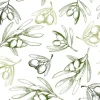Tapeta: Wzór z gałązką oliwną. rysowane ręcznie