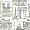 Tapeta: Wzór z paryskimi budynkami