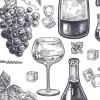 Tapeta: Wzór z picia wina.