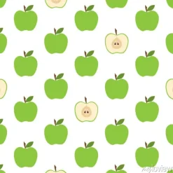 Tapeta: Wzór z zielonymi jabłkami
