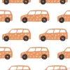 Tapeta: Yelow car seamless pattern. doodle cars vector illustration.