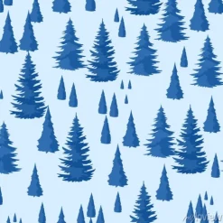 Tapeta: Zimowe bez szwu. krajobraz z lasem jodłowym