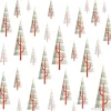 Tapeta: Zimowy las wzór z prostym trójkąta sosny. wektorowa ilustracja