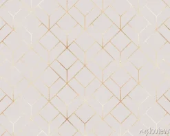 Tapeta: Złotawy wzór w stylu art deco